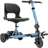 Right side profile of blue iRide 2 scooter