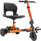 Right side profile of orange iRide 2 scooter
