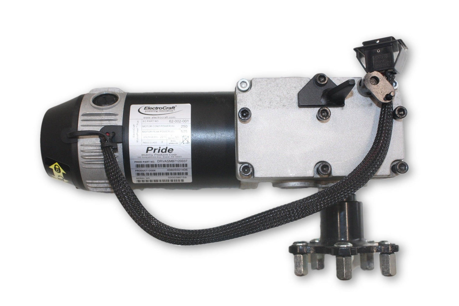 Jazzy 600 ES Power Chair ElectroCraft Left & Right Motors | DRVASMB7120036 | DRVASMB7120037 | 62-001-001 | 62-002-001-Mobility Equipment for Less