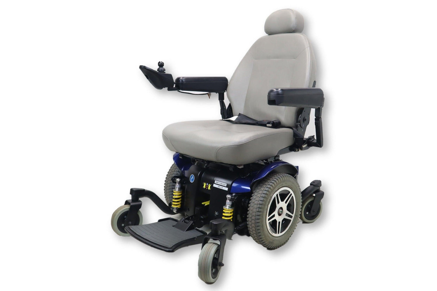 Jazzy 614 Electric Powered Wheelchair | 21" x 20" Seat | Pride Mobility | Sleek Blue Exterior-Mobility Equipment for Less