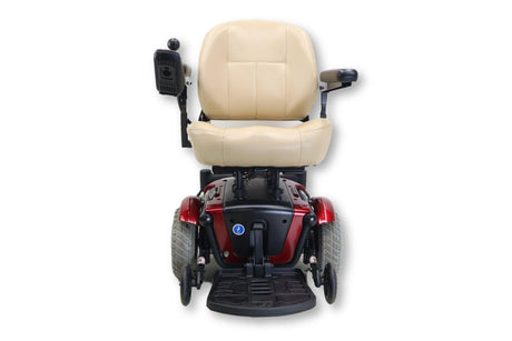 Jet 3 Ultra Electric Powered Wheelchair | 19" x 16" Seat Assembly | Pride Mobility | Candy Apple Red Exterior-Mobility Equipment for Less