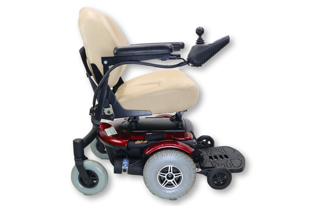 Jet 3 Ultra Electric Powered Wheelchair | 19" x 16" Seat Assembly | Pride Mobility | Candy Apple Red Exterior-Mobility Equipment for Less