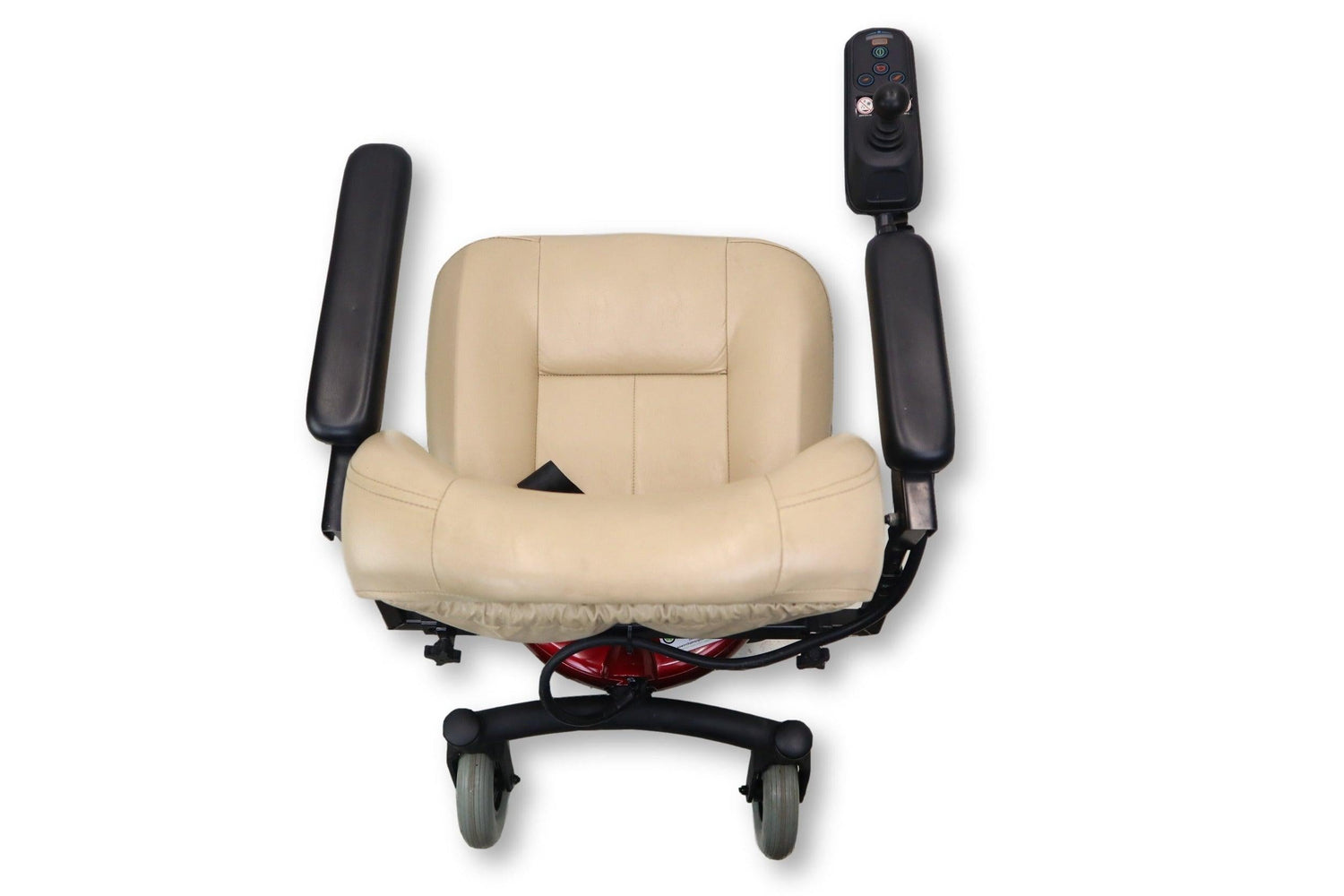 Jet 3 Ultra Electric Powered Wheelchair | 19" x 16" Seat Assembly | Pride Mobility | Candy Apple Red Exterior-Mobility Equipment for Less