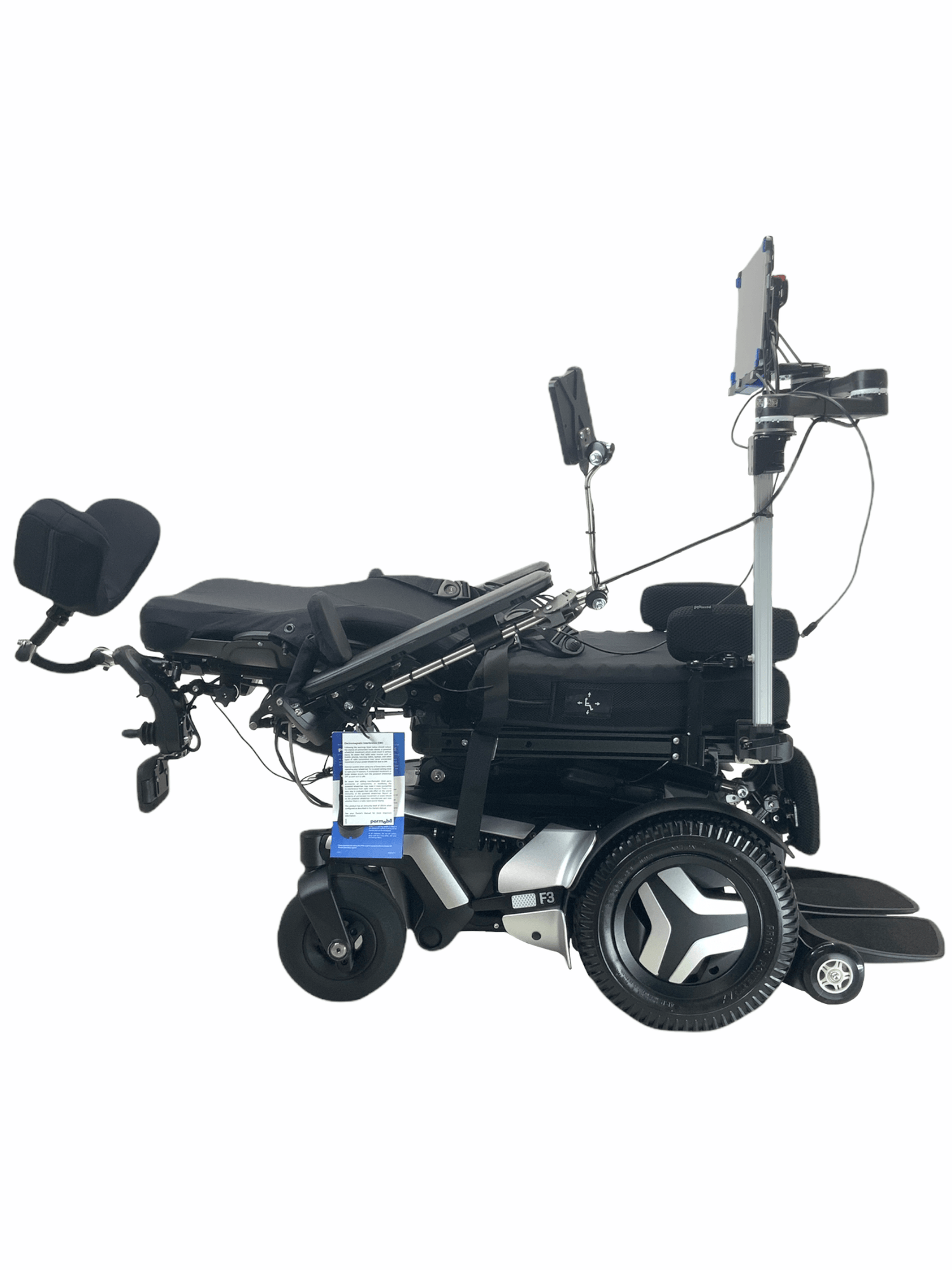 Like-New 2020 Permobil F3 Rehab Power Chair | EYE-Control Ability Drive Function! | Seat Elevate, Tilt, Recline, Power Legs | Only 6 Miles!-Mobility Equipment for Less