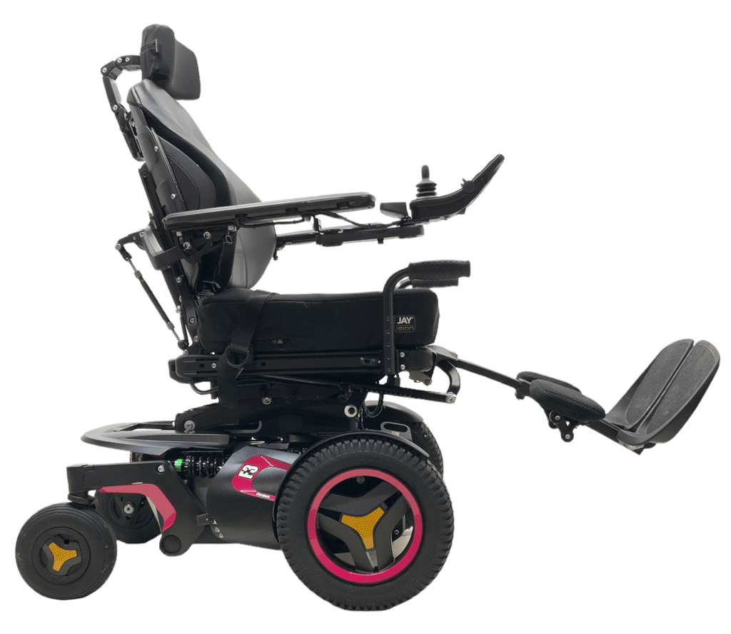 permobil f3 corpus pink power wheelchair manual leg elevate