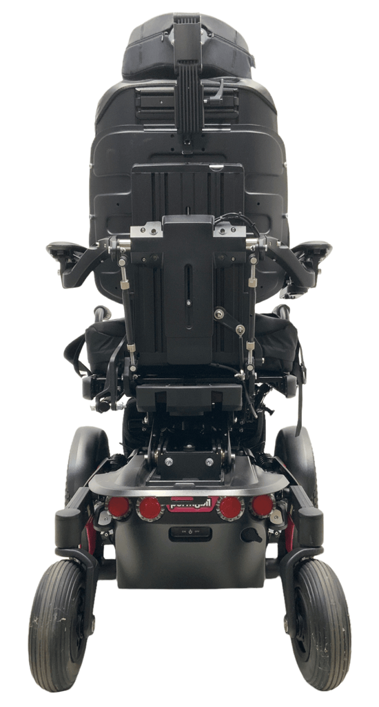 permobil f3 corpus pink power wheelchair rear view