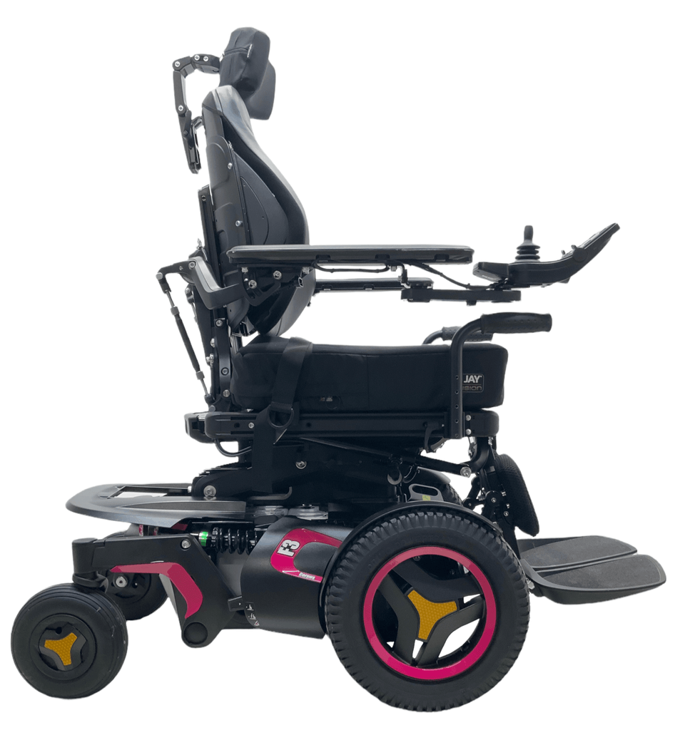 permobil f3 corpus pink electric wheelchair right side