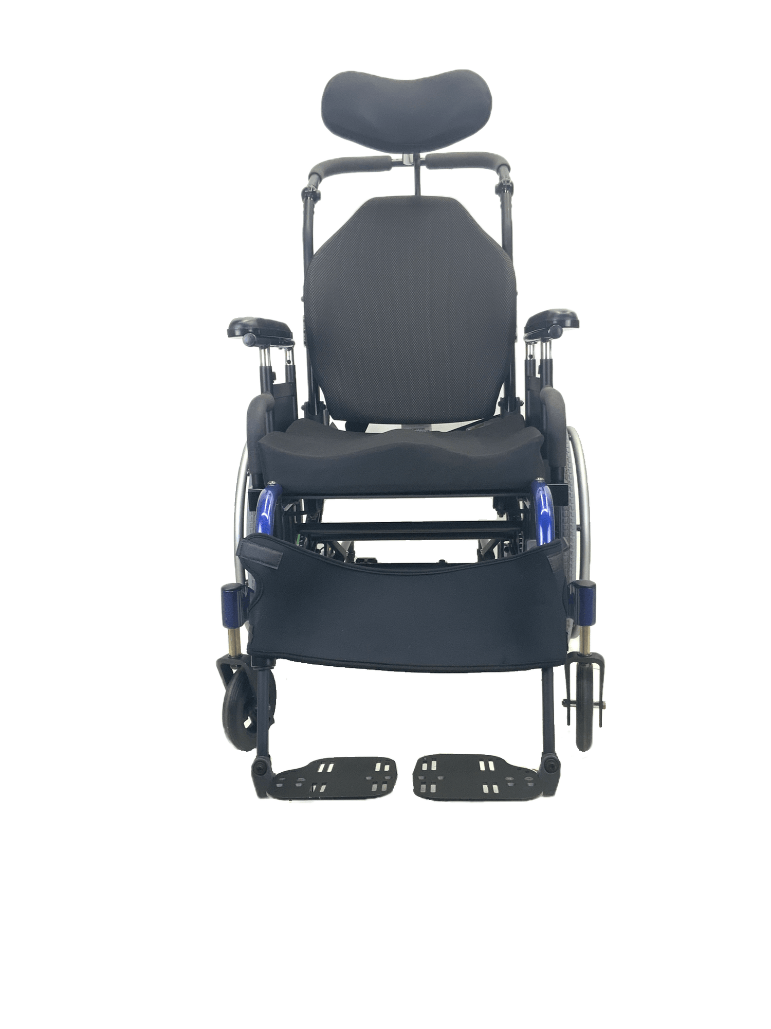 Like New Quickie Iris Tilt-In-Space Manual Wheelchair | 18" x 18" Seat | Seat Belt, Swing-Away Leg Rests, Contoured Backrest, Height Adjustable Push Handles-Mobility Equipment for Less