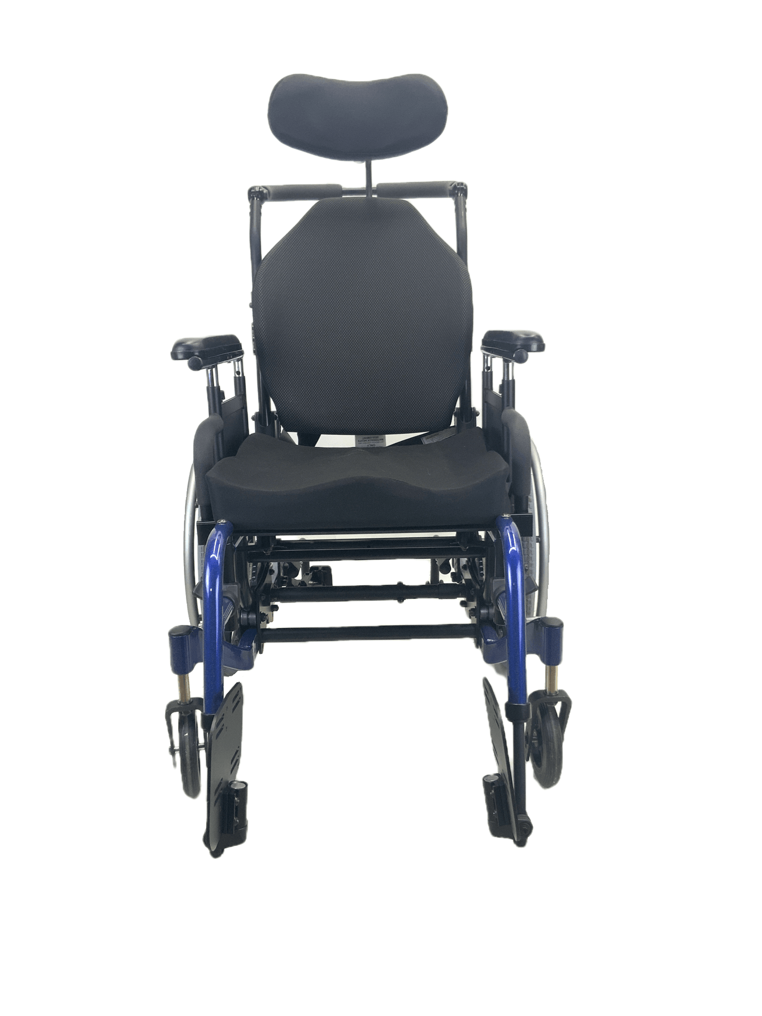 Like New Quickie Iris Tilt-In-Space Manual Wheelchair | 18" x 18" Seat | Seat Belt, Swing-Away Leg Rests, Contoured Backrest, Height Adjustable Push Handles-Mobility Equipment for Less