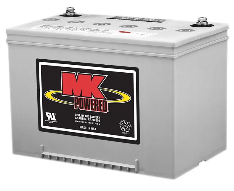 Front view of MK 12V 60AH Gel Battery