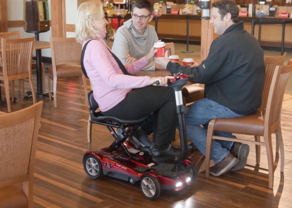 New EV Rider Transport 4AF Auto-Folding Mobility Scooter | Max Speed 4 MPH | 250 LBS Weight Capacity-Mobility Equipment for Less