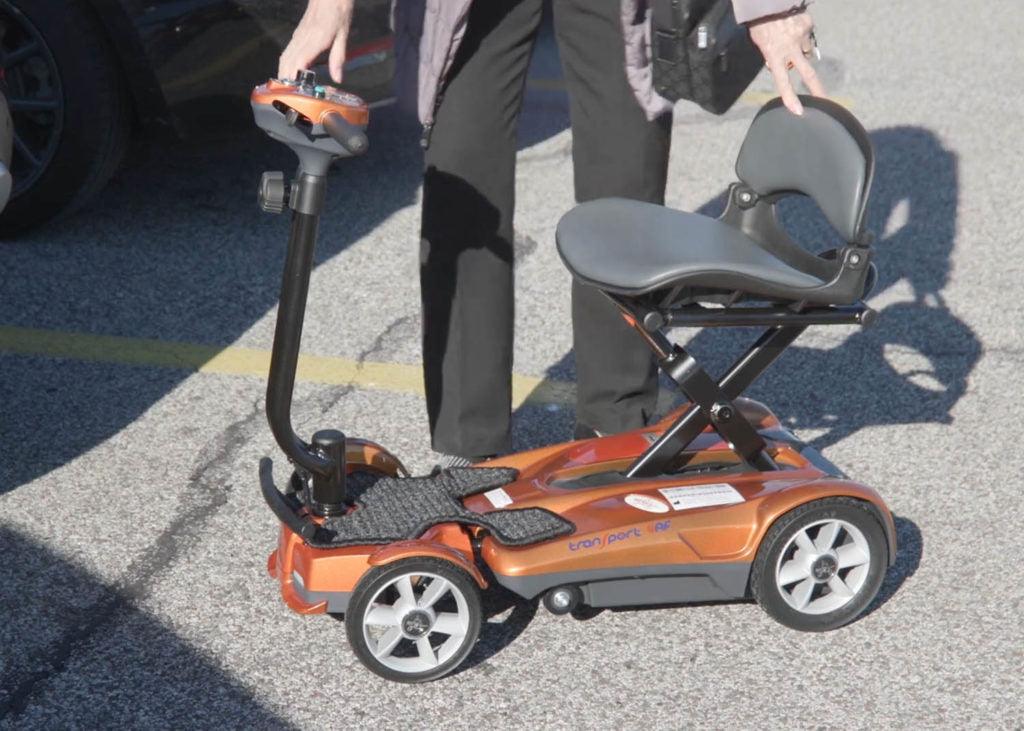 New EV Rider Transport 4AF Auto-Folding Mobility Scooter | Max Speed 4 MPH | 250 LBS Weight Capacity-Mobility Equipment for Less