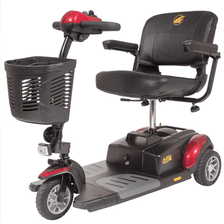 New Golden Technologies Buzzaround XL 3-Wheel Full Size Mobility Scooter | Max Speed 4 MPH | 300 LBS Weight Capacity-Mobility Equipment for Less