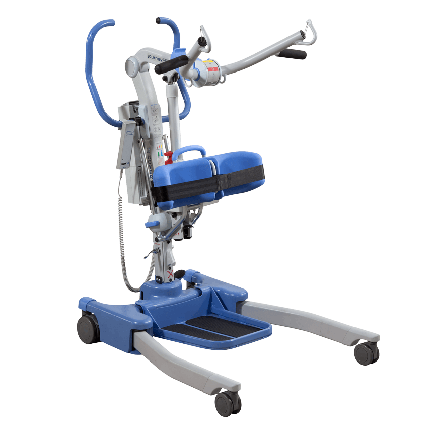 New Hoyer Journey Stand Assist Patient Lift | 28.4 - 60.2 Inches | Disassembles For Storage, Adjustable Knee Pads, Detachable Foot Plate, Locking Casters-Mobility Equipment for Less