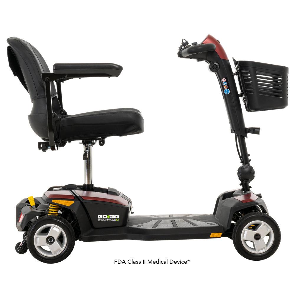 Side View Go Go Endurance Scooter