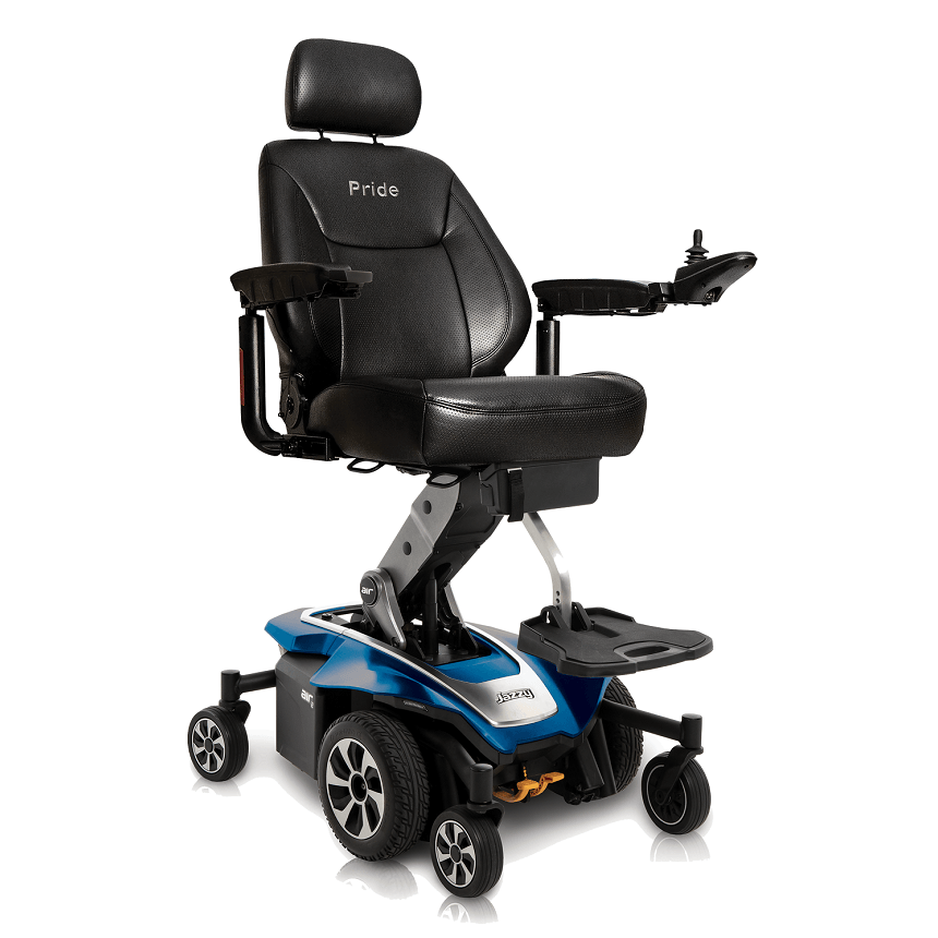 New Pride Mobility Jazzy Air 2 Power Chair | 12" Seat Elevate | Mid-Wheel Drive-Mobility Equipment for Less