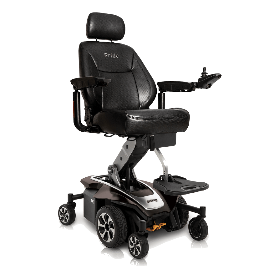 New Pride Mobility Jazzy Air 2 Power Chair | 12" Seat Elevate | Mid-Wheel Drive-Mobility Equipment for Less