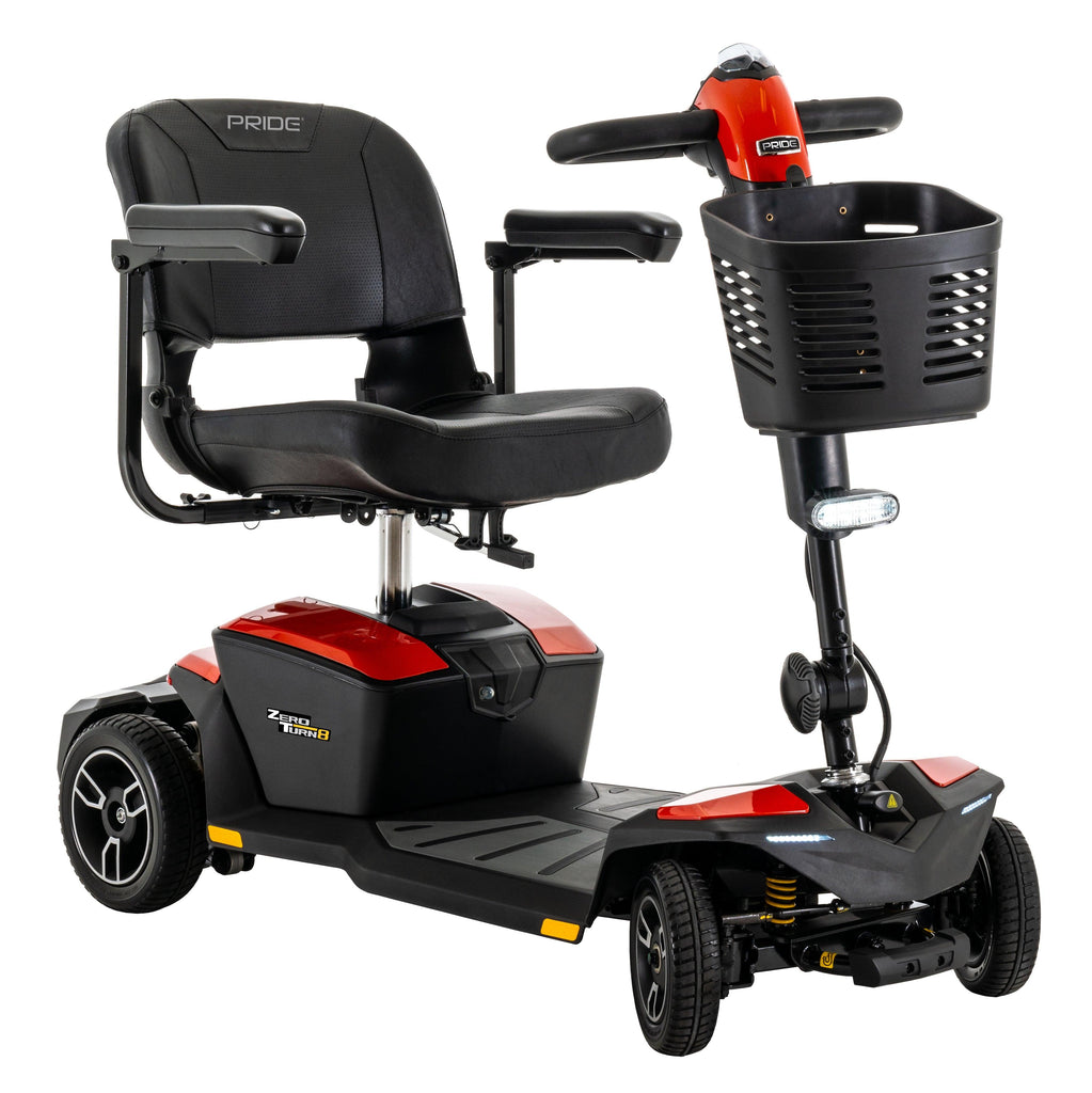 New Pride Mobility Jazzy Zero Turn 8 4-Wheel Full Size Mobility Scooter | Max Speed 4 MPH | 325 LBS Weight Capacity-Mobility Equipment for Less
