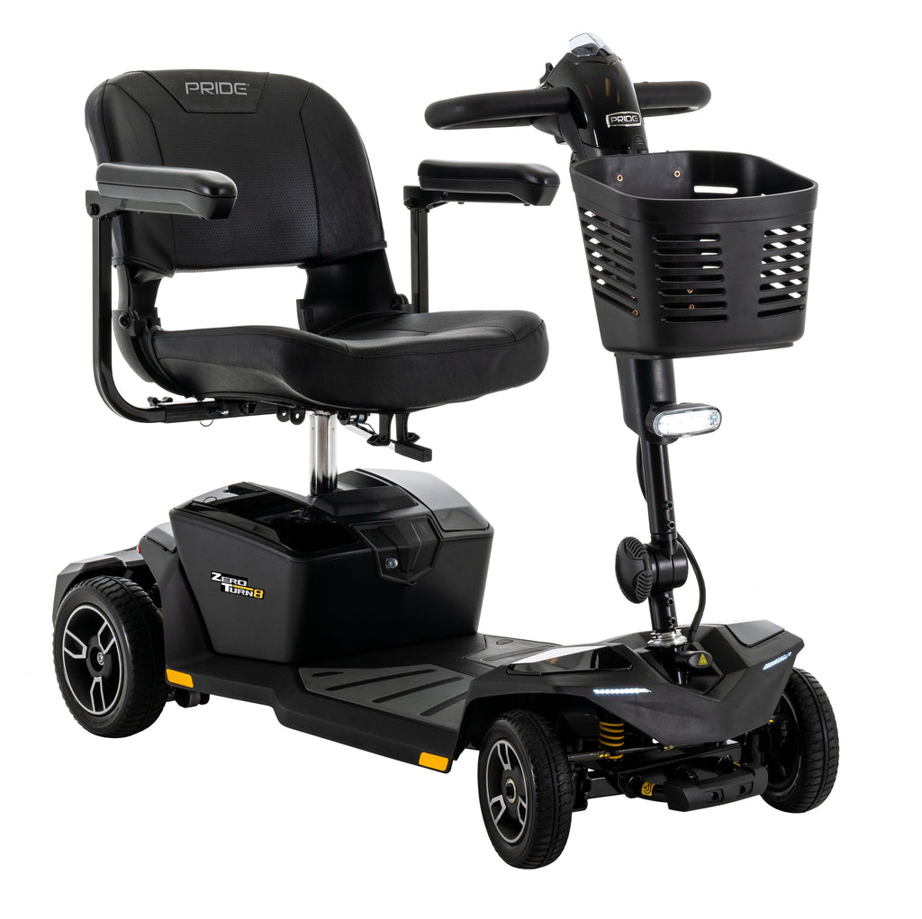 New Pride Mobility Jazzy Zero Turn 8 4-Wheel Full Size Mobility Scooter | Max Speed 4 MPH | 325 LBS Weight Capacity-Mobility Equipment for Less