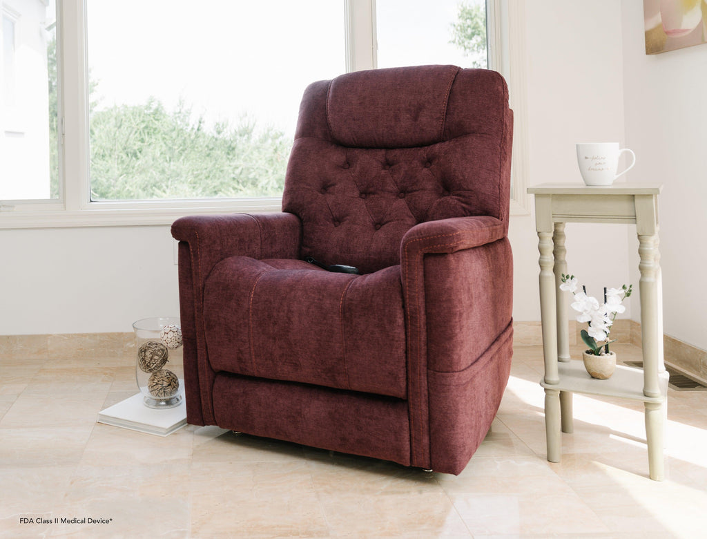 New Pride Mobility VivaLift Legacy PLR-958M (Medium) Infinite Position Lift Chair Recliner-Mobility Equipment for Less
