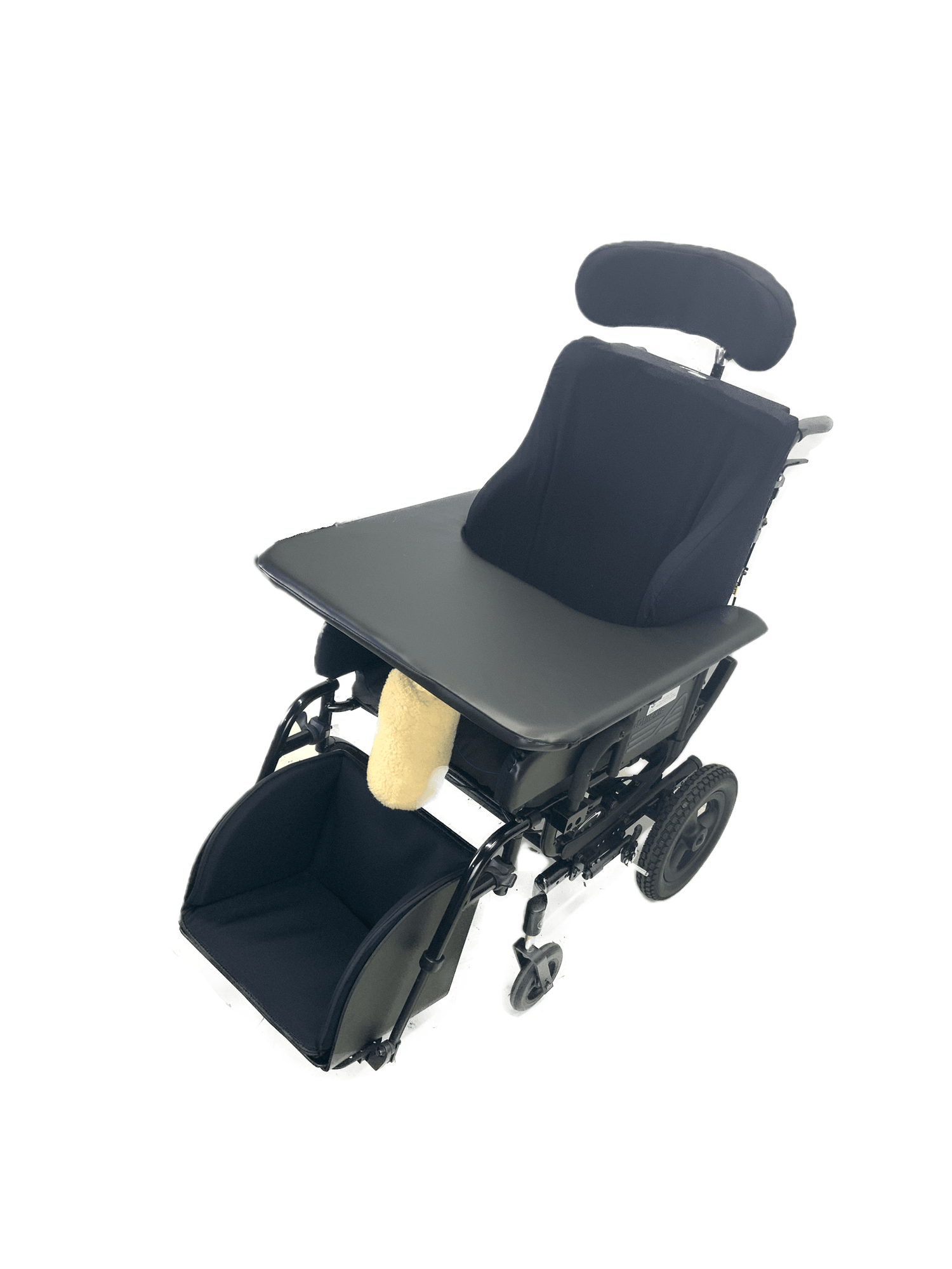 New Quickie Iris Tilt-In-Space Manual Wheelchair | 18 x 18 Inches | Legbox, Thigh Supports, Abductor Pad, Removable Activity Tray-Mobility Equipment for Less