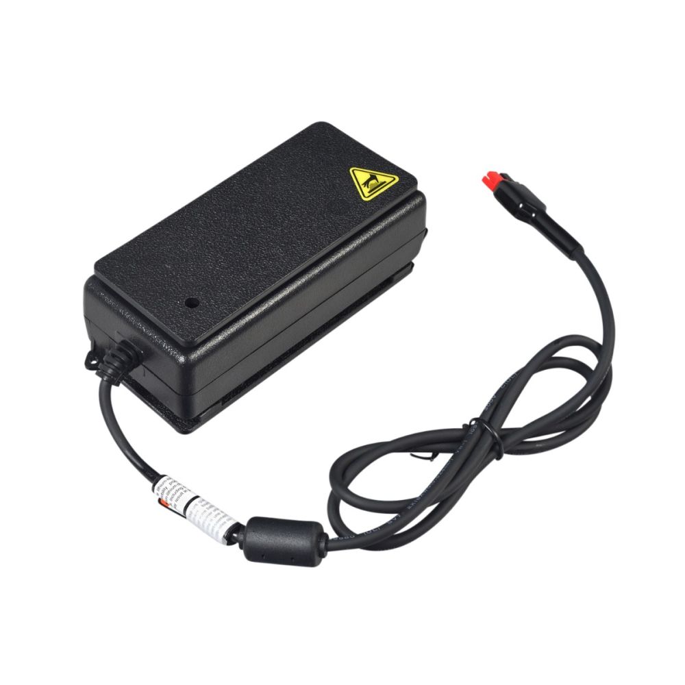 Overhead view of Pride Mobility iRide & iRide 2 battery charger, assembled