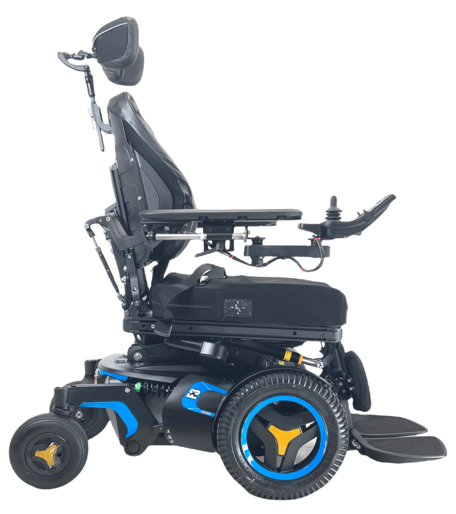 Permobil F3 Corpus Rehab Power Chair | 18 x 20 Seat | Seat Elevate, Tilt, Recline, Power Legs, Anterior Tilt | 84% Savings!-Mobility Equipment for Less