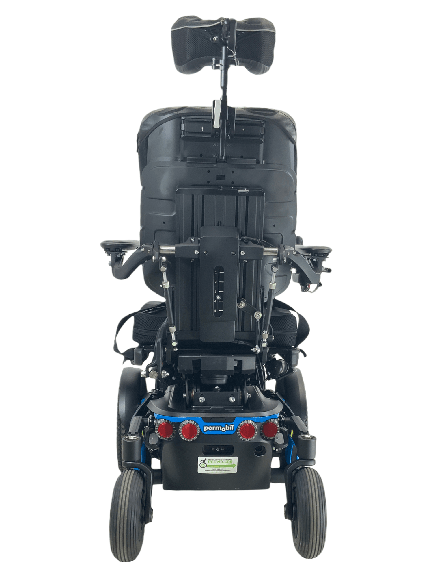 Permobil F3 Corpus Rehab Power Chair | 18 x 20 Seat | Seat Elevate, Tilt, Recline, Power Legs, Anterior Tilt | 84% Savings!-Mobility Equipment for Less