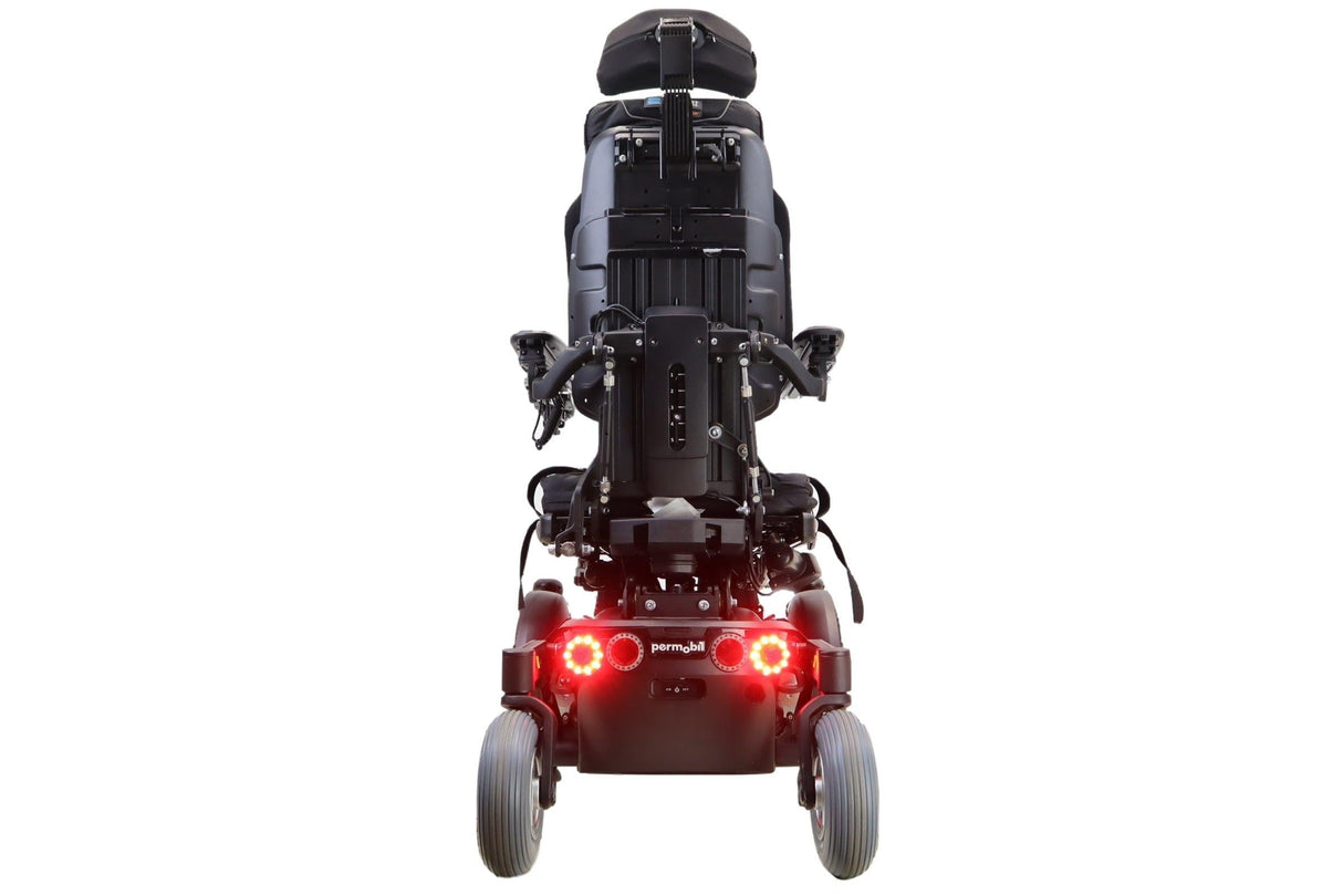 Permobil F3 Power Wheelchair With Seat Elevate, Tilt, Recline, & Power Legs | Head Lights, Tail Lights, & Left/Right Turn Signals-Mobility Equipment for Less