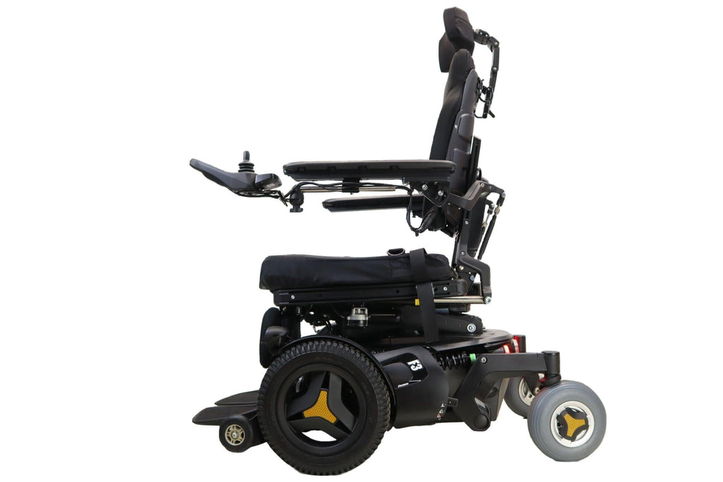 Permobil F3 Power Wheelchair With Seat Elevate, Tilt, Recline, & Power Legs | Head Lights, Tail Lights, & Left/Right Turn Signals-Mobility Equipment for Less