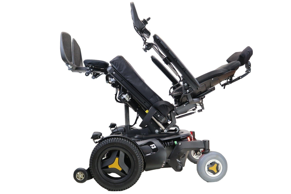 Permobil F3 Power Wheelchair With Seat Elevate, Tilt, Recline, & Power Legs | Head Lights, Tail Lights, & Left/Right Turn Signals-Mobility Equipment for Less