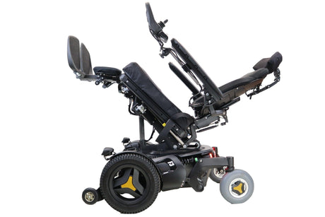 Permobil F3 Power Wheelchair With Seat Elevate, Tilt, Recline, & Power Legs | Head Lights, Tail Lights, & Left/Right Turn Signals-Mobility Equipment for Less
