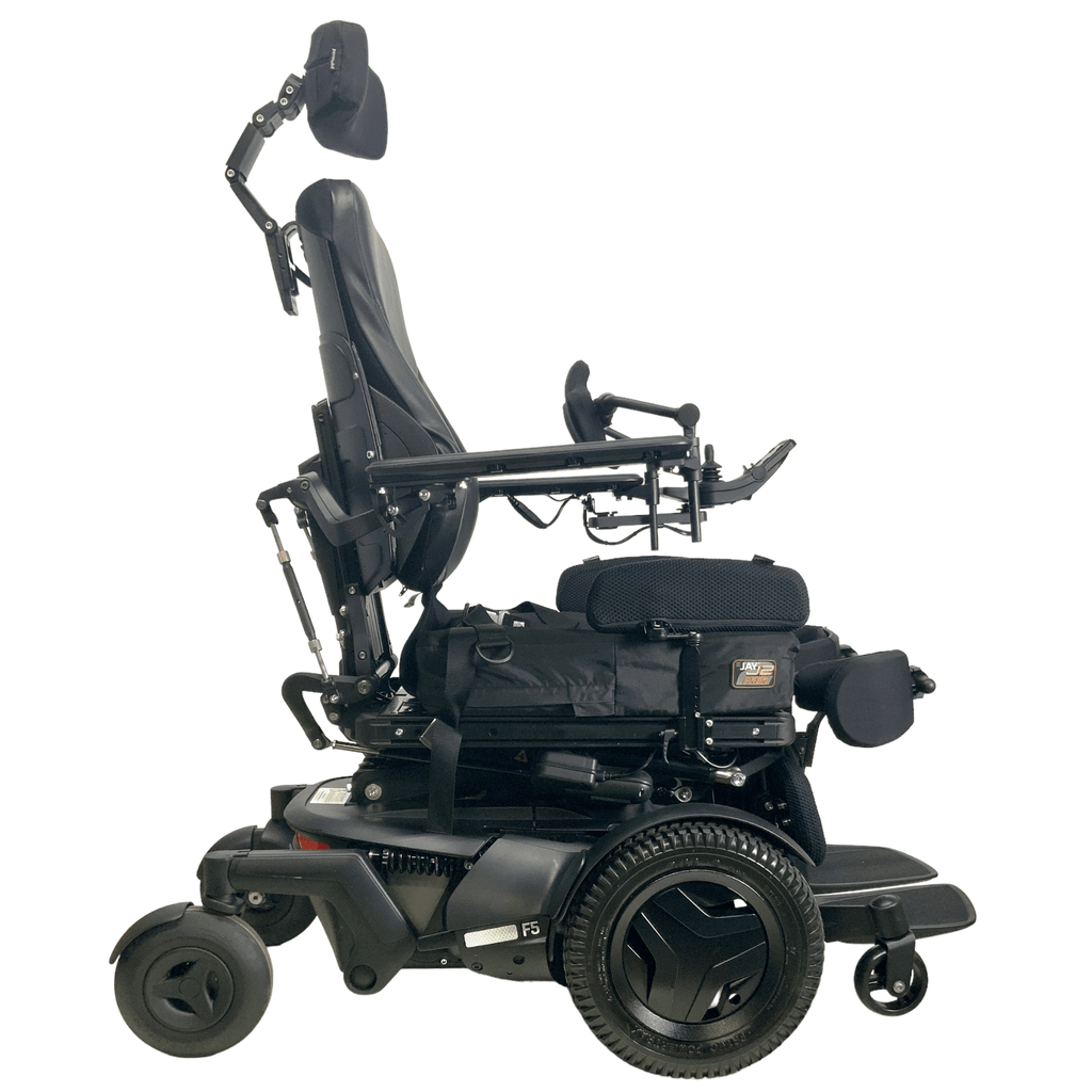 Permobil F5 Corpus VS Rehab Power Chair | 18.5 x 20 Seat | Chest Bar, Vertical Standing - Mobility Equipment for Less