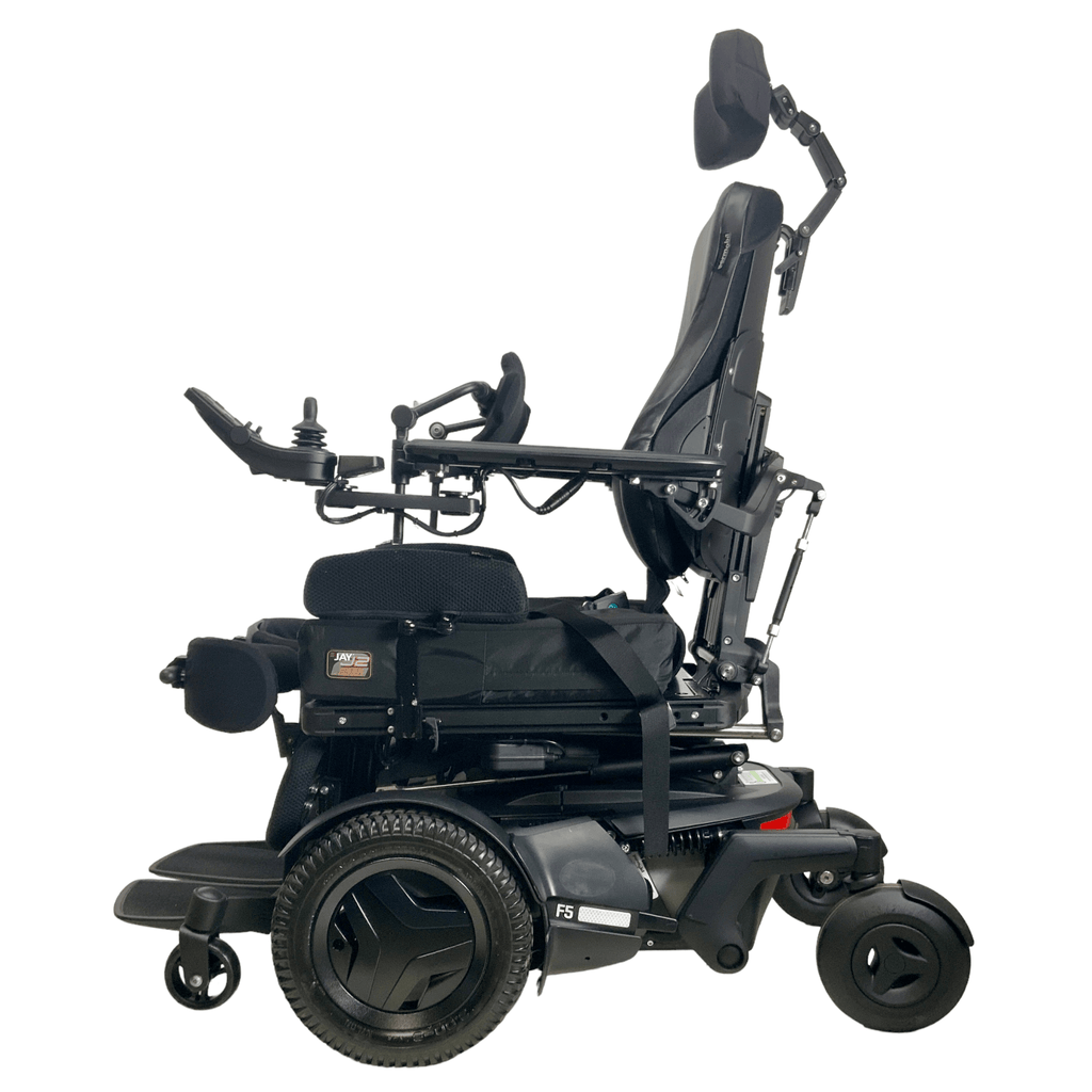 Permobil F5 Corpus VS Rehab Power Chair | 18.5 x 20 Seat | Chest Bar, Vertical Standing - Mobility Equipment for Less