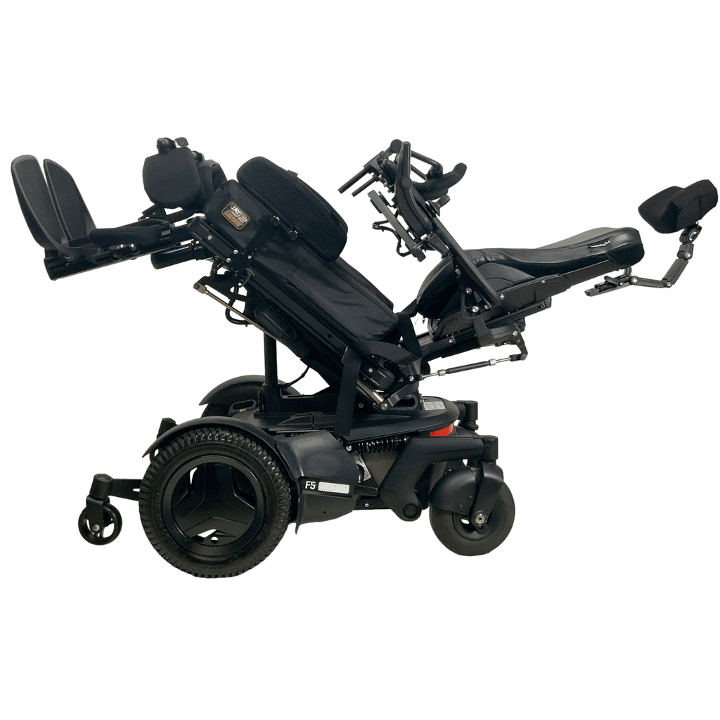 Permobil F5 Corpus VS Rehab Power Chair | 18.5 x 20 Seat | Chest Bar, Vertical Standing - Mobility Equipment for Less