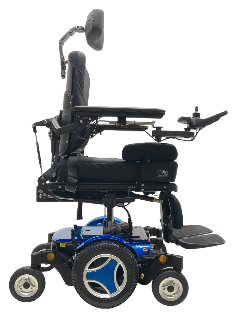 permobil m300 hd blue power wheelchair seat elevate