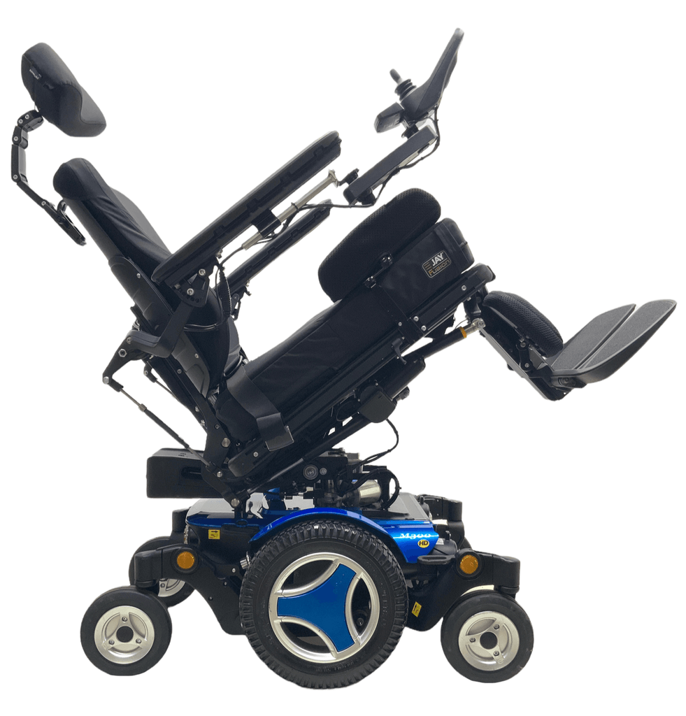 permobil m300 hd blue power wheelchair tilt