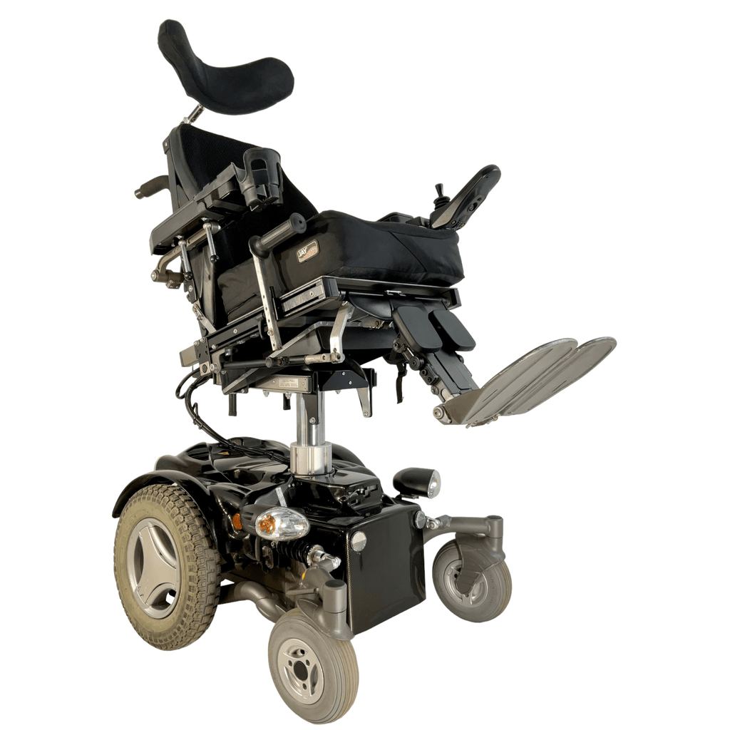 Permobil Street Rehab Power Chair | 17 x 18 Seat | Lighting Kit, Seat Elevate, Cup Holder - Mobility Equipment for Less