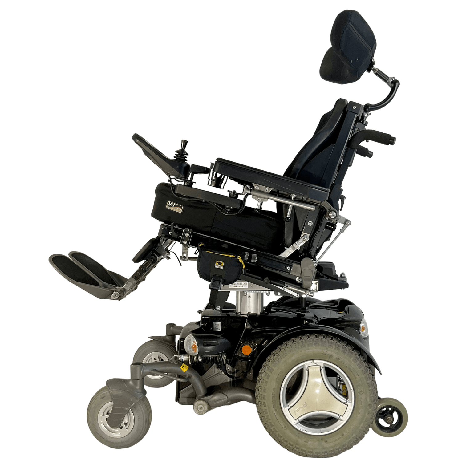 Permobil Street Rehab Power Chair | 17 x 18 Seat | Lighting Kit, Seat Elevate, Cup Holder - Mobility Equipment for Less