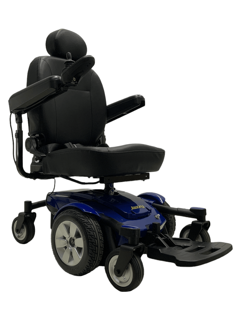 pride mobility jazzy select 6 blue power wheelchair