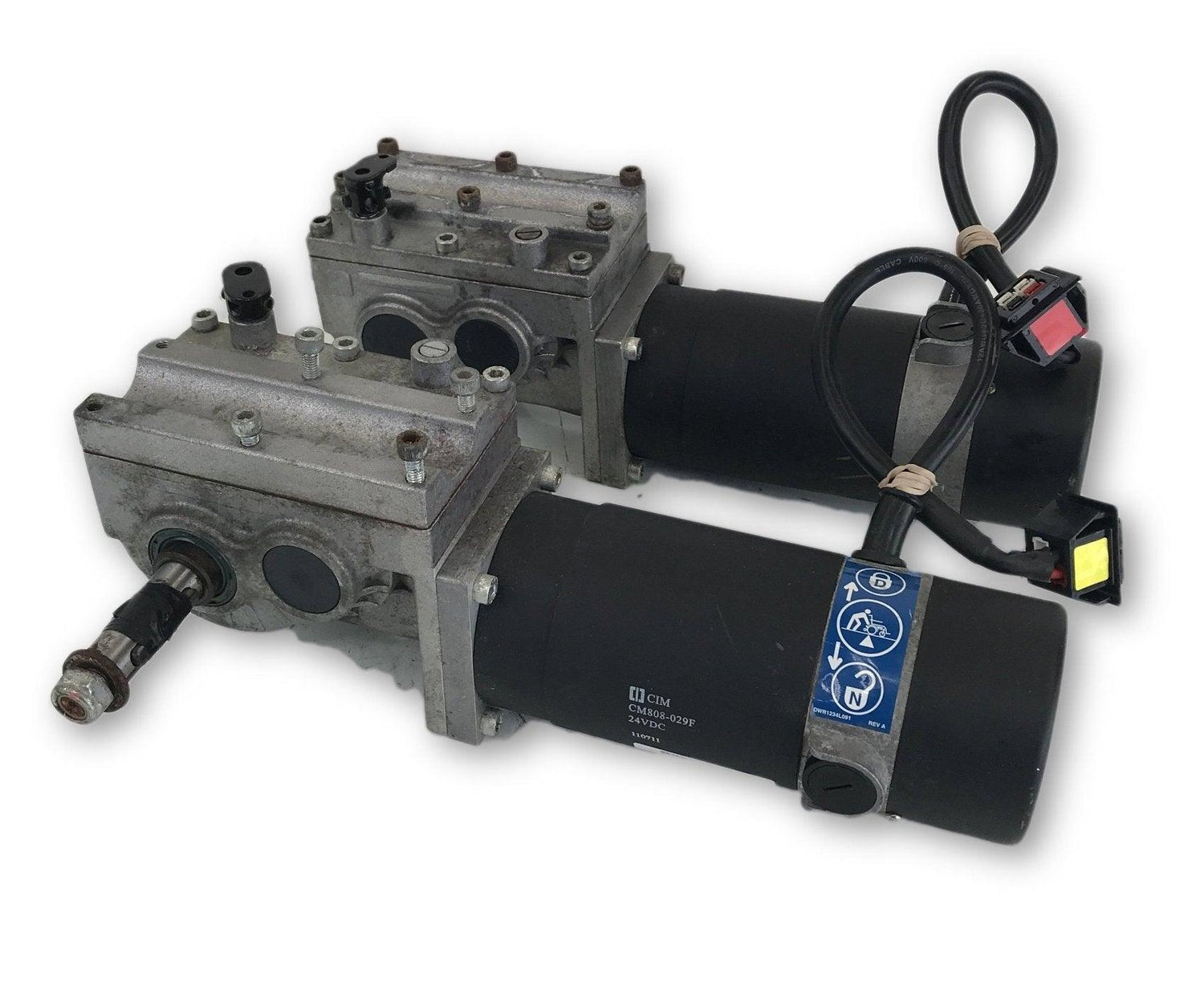 Pride Mobility Jazzy Select HD, Jazzy 600, Jazzy Select 14, Quantum J6 Left & Right Motors DRVMOTR1302 | DRVMOTR1301 | PM802-D08D | PM802-D08C | 011711-Mobility Equipment for Less