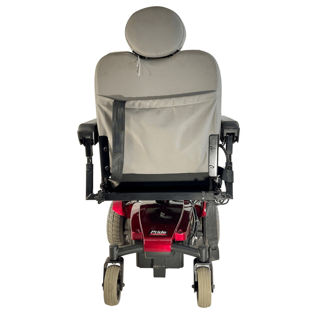 Pride Mobility Jazzy Select Power Chair | 18 x 20 Seat | Seat Pan Style Seat W/ Cushion | Red Shroud - Mobility Equipment for Less