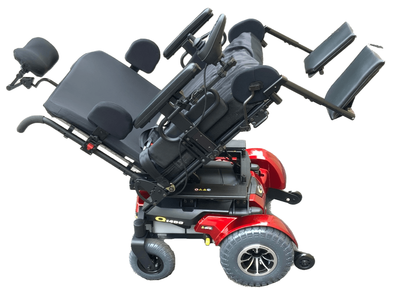 Pride Mobility Quantum 1450 Heavy Duty Bariatric Power Chair | 600 Lbs. Limit | Tilt | 28" x 25" Seat-Mobility Equipment for Less