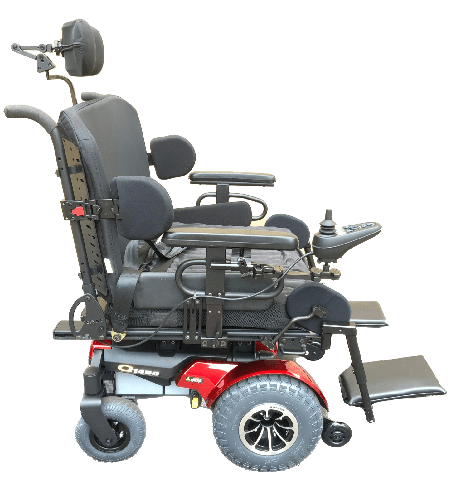 Pride Mobility Quantum 1450 Heavy Duty Bariatric Power Chair | 600 Lbs. Limit | Tilt | 28" x 25" Seat-Mobility Equipment for Less