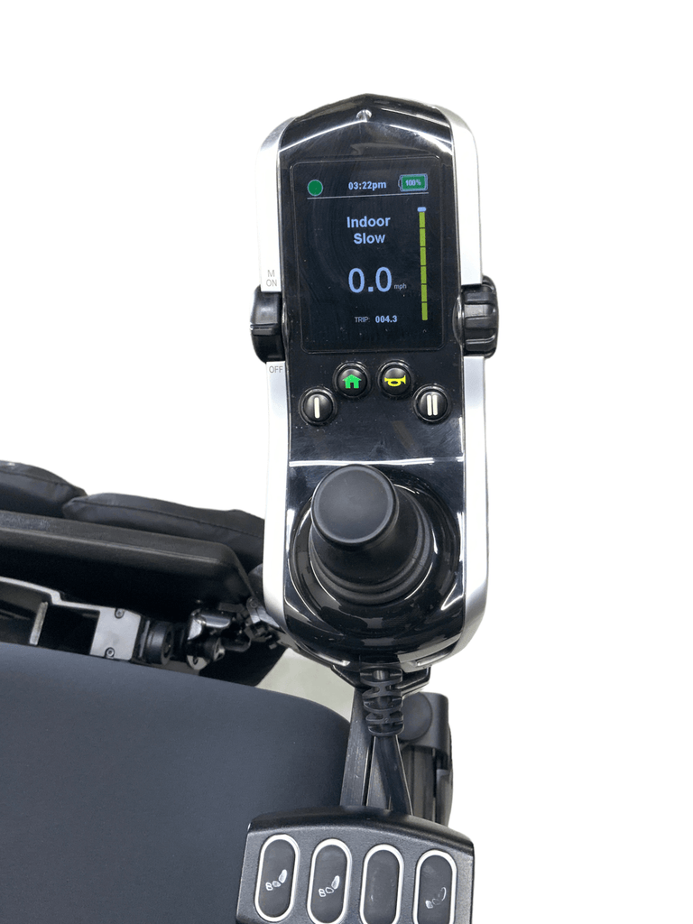 pride mobility quantum q6 edge 2.0 ilevel blue power wheelchair joystick