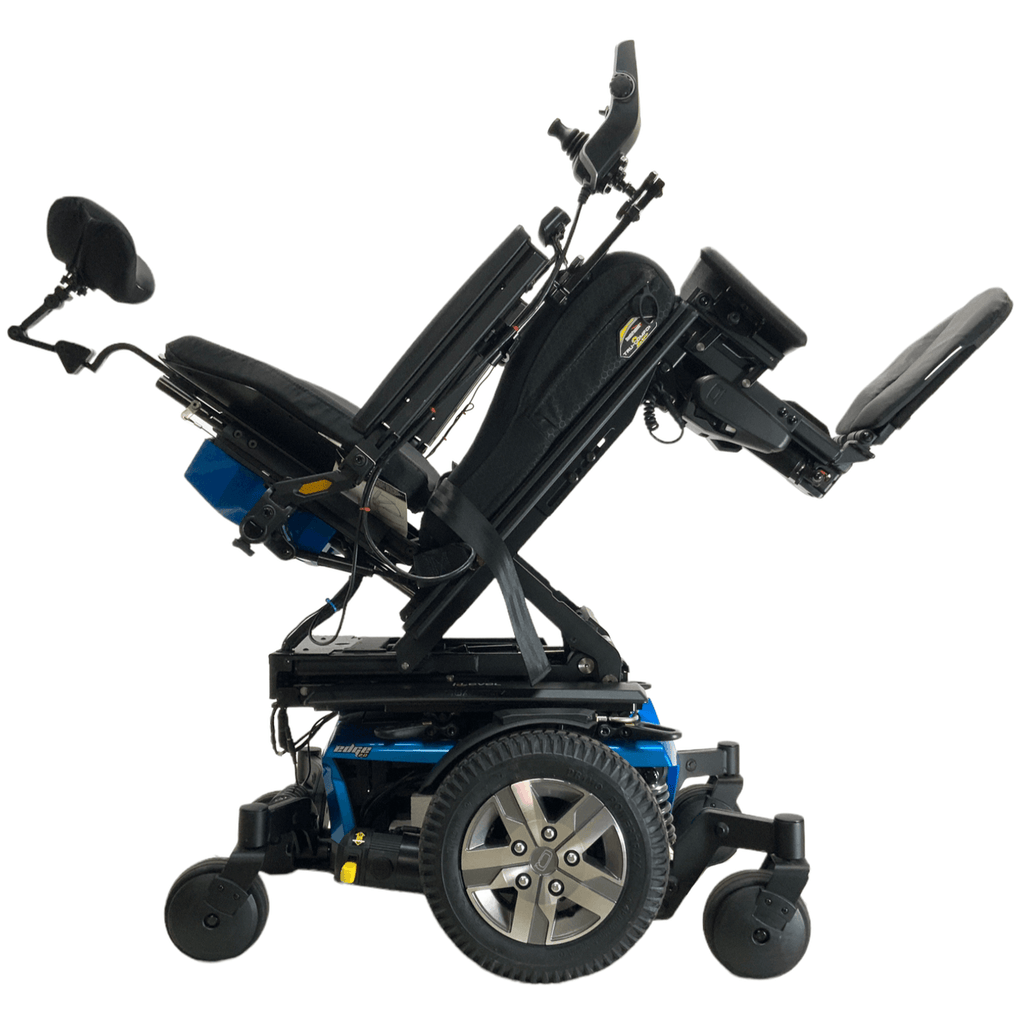 pride mobility quantum q6 edge 2.0 ilevel blue power wheelchair tilt
