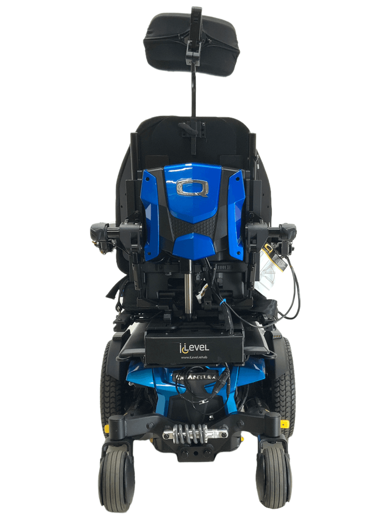 pride mobility quantum q6 edge 2.0 ilevel blue power wheelchair back