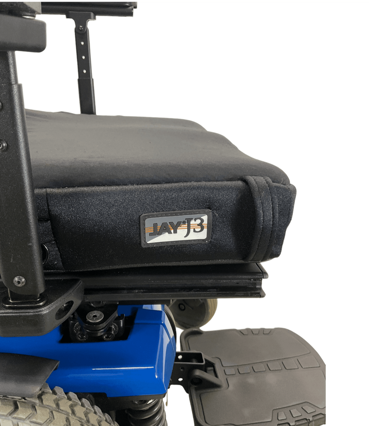 pride mobility quantum q6 edge blue power wheelchair jay j3 cushion