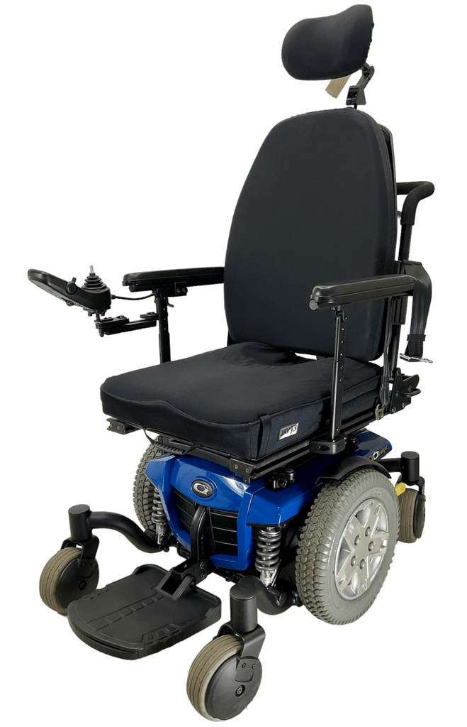 pride mobility quantum q6 edge blue power wheelchair