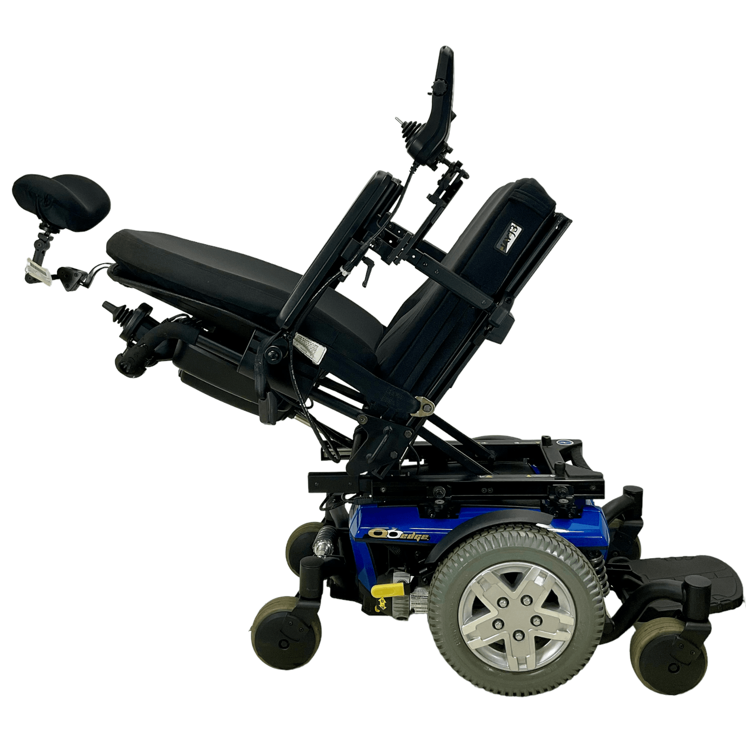 pride mobility quantum q6 edge blue power wheelchair tilt function